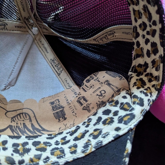 Von Dutch Leopard Print Hat - Picture 2 of 3